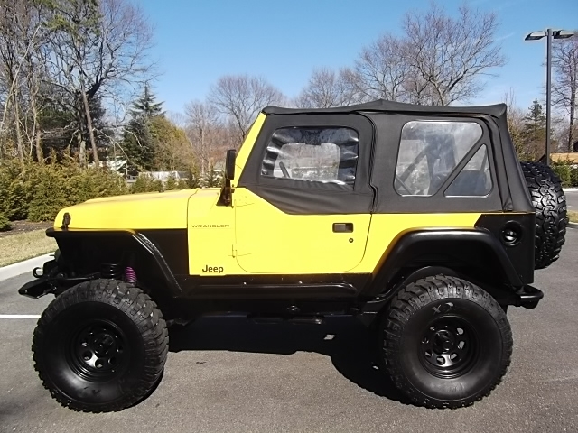 Yellow jeep wrangler used for sale